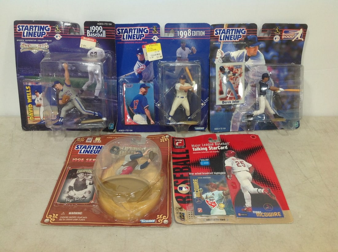 Various MLB Figurines - Derek Jeter, Mark Grace, David Wells, and more (Starting Lineup, etc) (1 of 1)