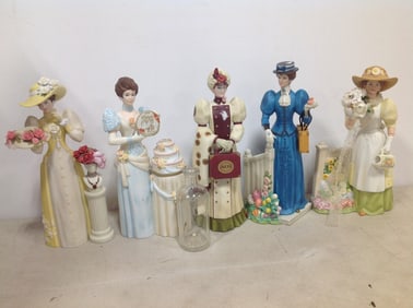 Various Ceramic Avon Statues (Tallest - 10in)