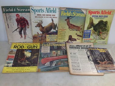 Vintage hunting magazines(Field & Stream, Sports Afield, and more)
