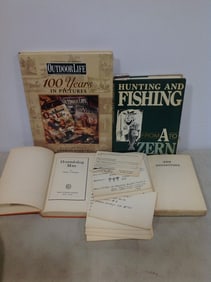 Various hunting/fishing books(Hound-dog man, Hunting and Fishing, and more)
