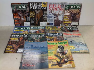Vintage hunting magazines(Field & Stream, Outdoor Life, and more)