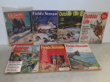 Vintage hunting magazines(Field & Stream, Outdoor Life, and more)