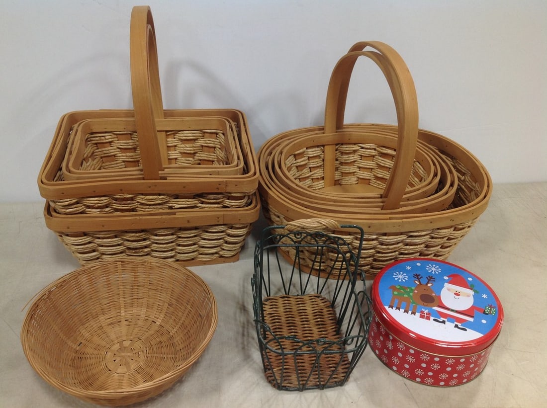 Various baskets and tin container(various sizes): Various baskets and tin container(various sizes)