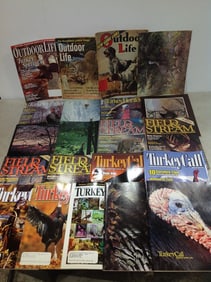 Vintage hunting magazines(The Turkey Hunter, Outdoor Life, TurkeyCall, and more)