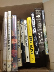 Various books(Still Alive, The Pirate Prince, The Wild Turkey book, and more)