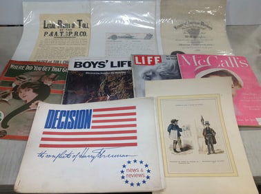 Vintage advertising and magazines