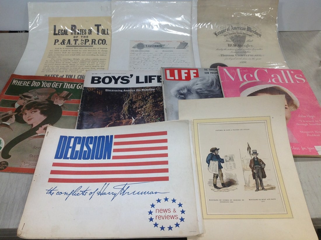 Vintage advertising and magazines: Vintage advertising and magazines