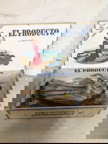 Vintage fishing supplies in El Producto cigar box