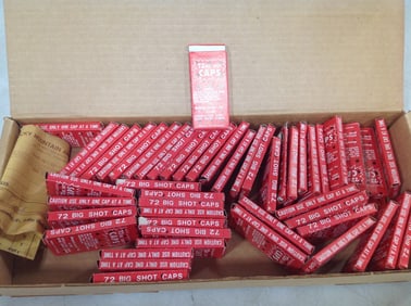 Large lot of vintage big shot caps