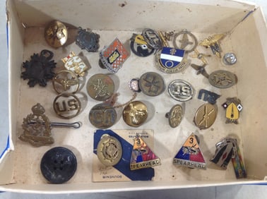 Vintage military pins