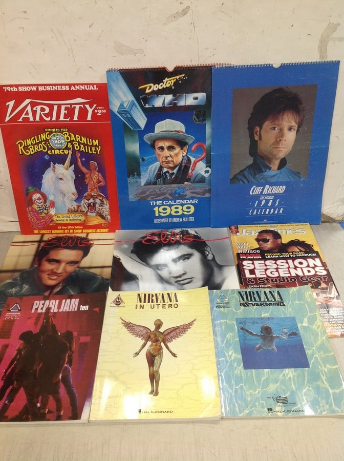 Vintage calendars, magazines, and more(Elvis, Ringling Bros. Barnum and Bailey, Nirvana, and more): Vintage calendars, magazines, and more(Elvis, Ringling Bros. Barnum and Bailey, Nirvana, and more)