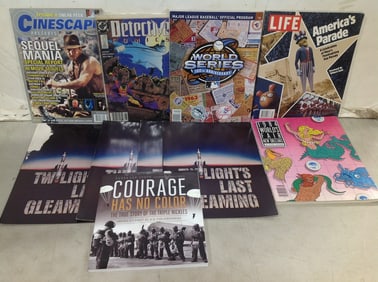 Various books/magazines(Life, Cinescape, 1984 World's Fair, and more)