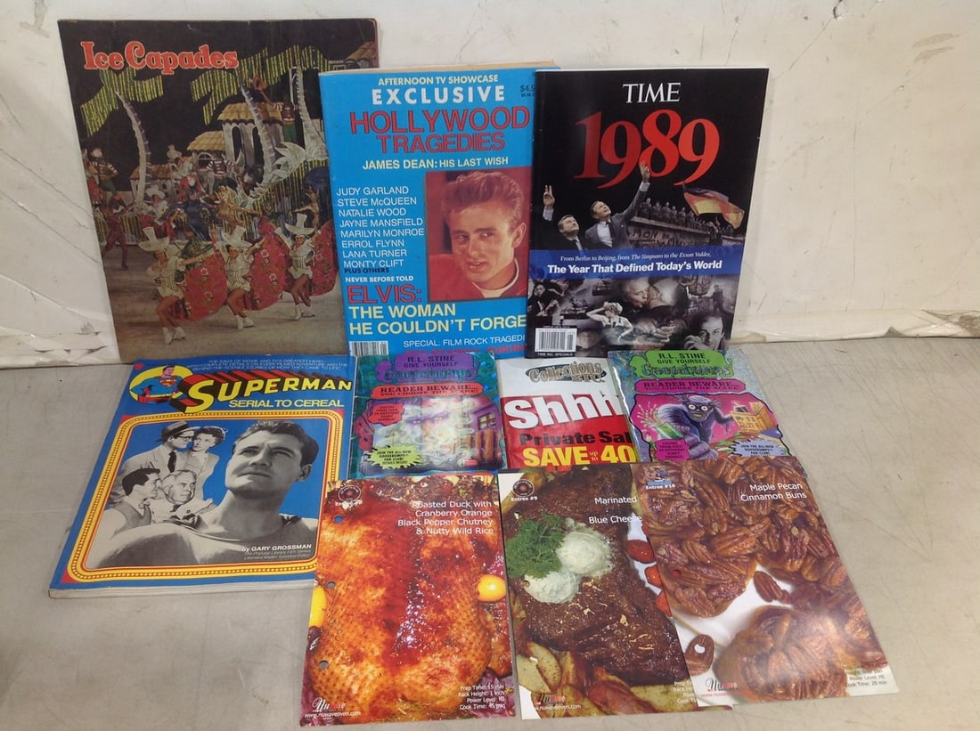 Various books/magazines(Superman, Goosebumps, Time, and more) (1 of 1)