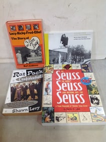 Vintage books(I Love Lucy, Rat Pack Confidential, and more)