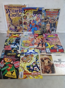 Various comics(Wonder Woman, Superman, and more)