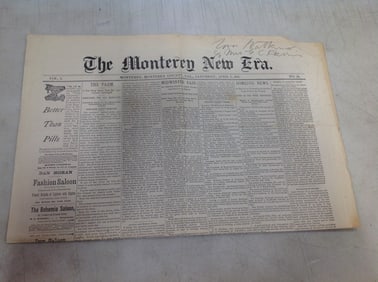 1894 The Monterey New era newspaper
