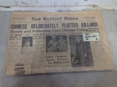 1927 New Bedford Times newspaper