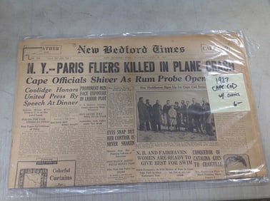 1927 Cape Cod New Bedford Times newspaper