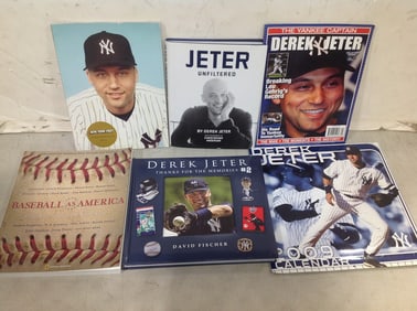 Various Derek Jeter Books, Magazines and Calendar (2009)