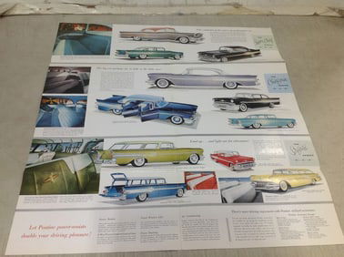 Vintage 1957 Pontiac Poster Print (23.5inx25in)