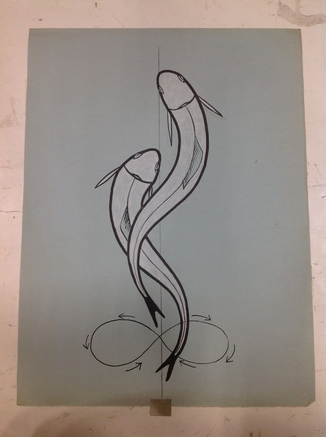 Fish artwork(18inx24in): Fish artwork(18inx24in)