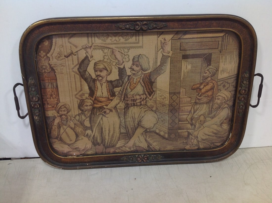 Framed Vintage Stitchwork (14.25inx22in) (1 of 1)