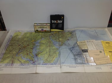 Vintage Washington DC restricted 1956 aeronautical map(23.5inx43.5in), Sprint personal tracker(new),