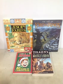 Various books(Aesop's Fables, Archie, The Lord of the Rings, Archie, and more)