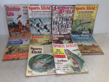 Various hunting magazines(Outdoor Life, Sports Afield, and more)