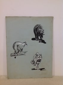 Wild animals artwork(18in.x24in.)