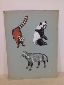Wild animals artwork(18in.x24in.)