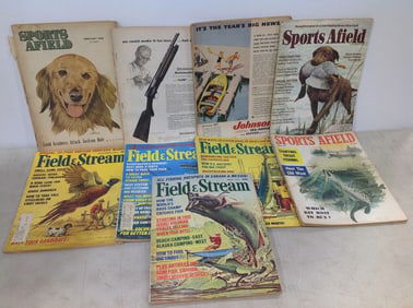 Various hunting magazines(Field & Stream, Sports Afield, and more)