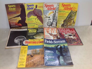 Various hunting magazines(Field & Stream, Sports Afield, and more)