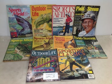 Various hunting magazines(Field & Stream, Sports Afield, and more)