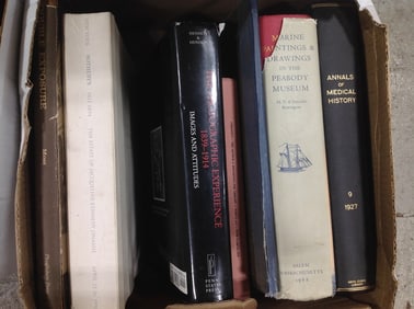 Various books(Annals of Medical History, Double Exposure, Marine Paintings & Drawings in the Peabody