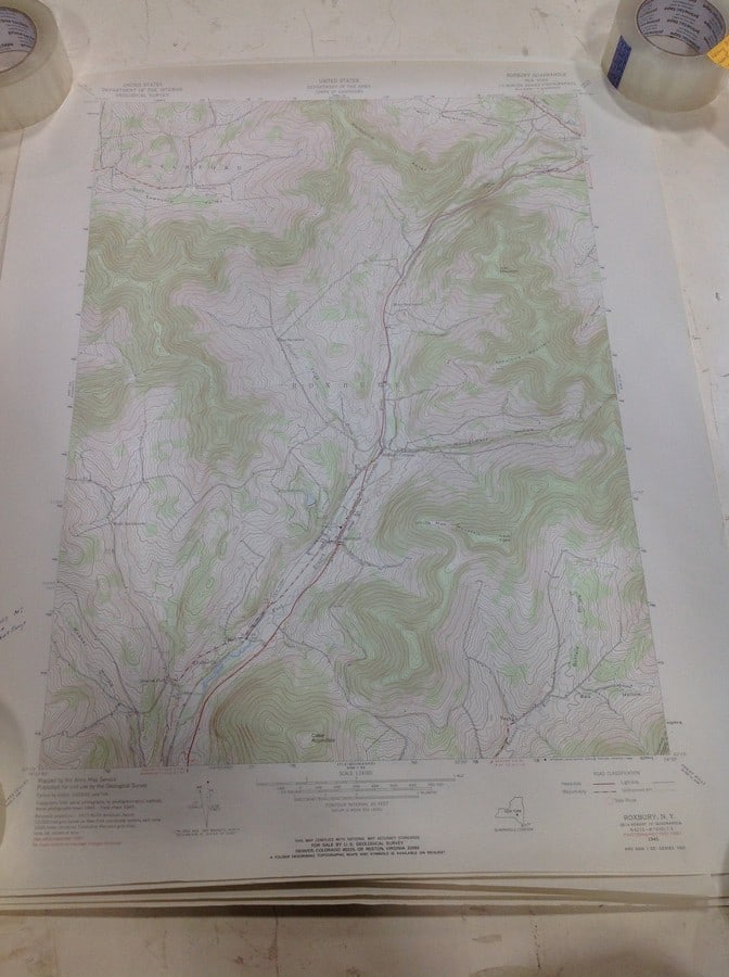 Roxbury NY geological survey(22in.x27in.): Roxbury NY geological survey(22in.x27in.)