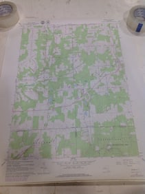 Bliss Quadrangle NY geological survey(22in.x27in.)