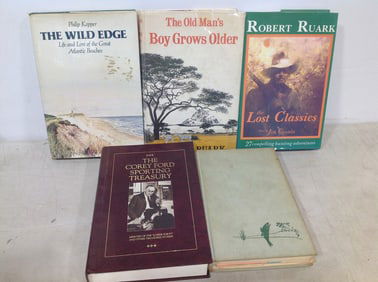 Various books(The Wild Edge, The Old Man's Boy Grow Older, and more)