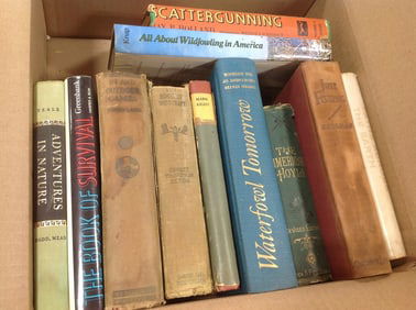 Various books(Waterfowl Tomorrow, The Book of Survival, Adventures in Nature, and more)