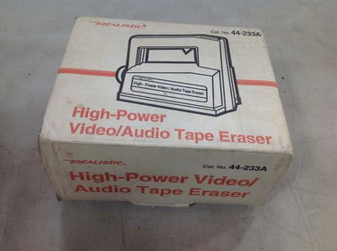 High power video/audio tape eraser