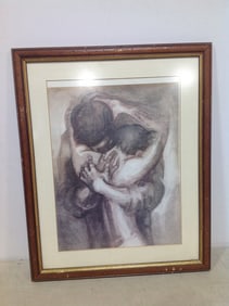 Framed abstract artwork(17in.x21in.)