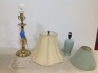Table lamps with shades(tallest 21in.)