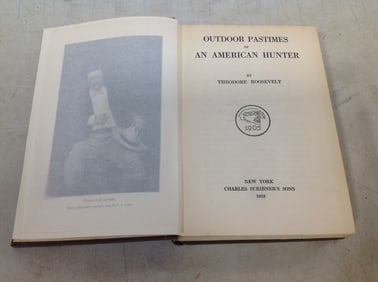 1953 Outdoor Pastimes of An American Hunter hardcover book by Theodore Roosevelt