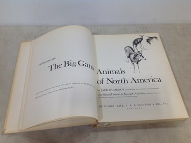 1961 The Big Game Animals of North America(hardcover book)