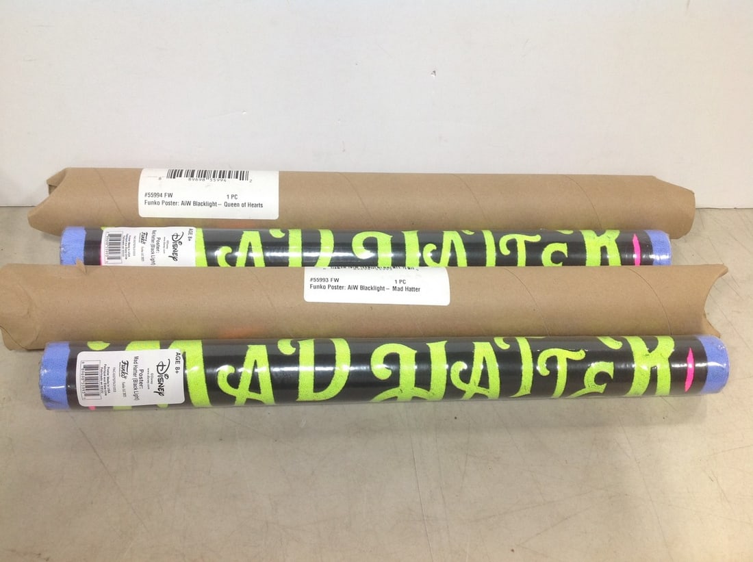 Disney Funko A/W blacklight posters(Mad Hatter and Queen of Hearts) (1 of 1)