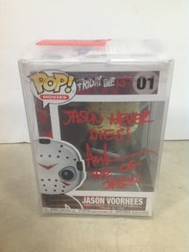 Jason Voorhees signed Funko Pop collectible (brand new in box)