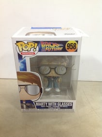 Back to the Future Marty with Glasses signed Funko Pop collectible(brand new in box)