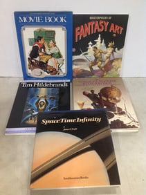 Various books(Masterpieces of Fantasy Art, Space Time Infinity, Tim Hildebrandt, and more)