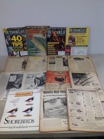 Vintage book/magazines(Outdoor Life, Shorebirds, and more)