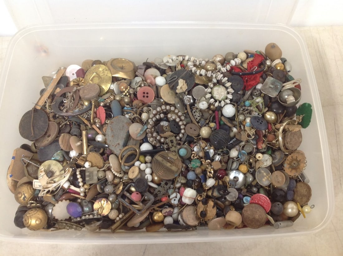Various Buttons, Beads, and more